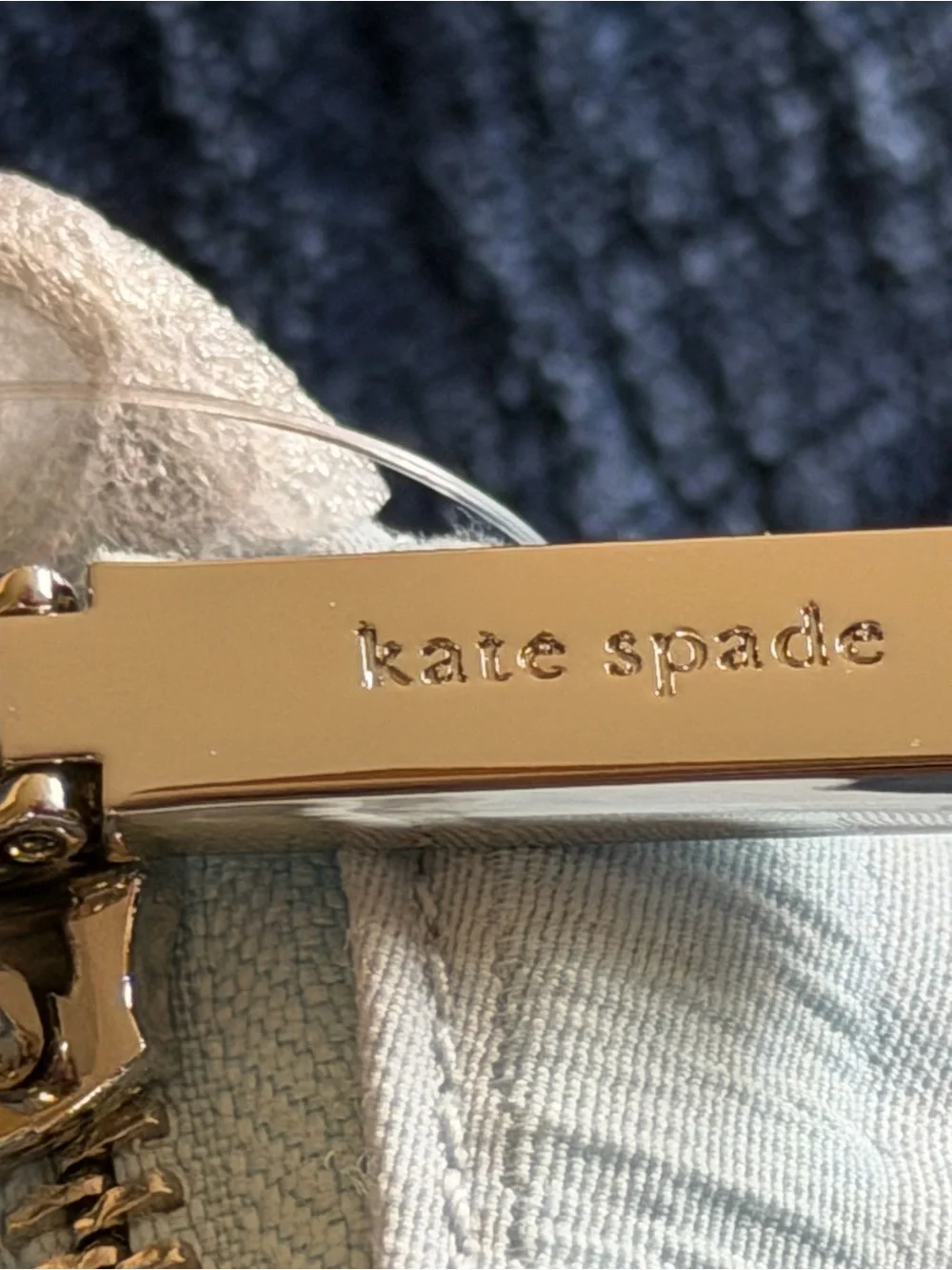 Kate Spade Carter Zebra Cargo Crossbody Bag in Blue multicolor